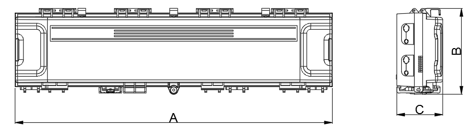4 in 4 out 16 core Horizontal fiber optic joint splice closure with 16 ports In-line splice enclosure