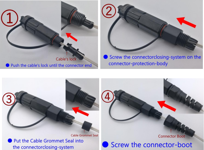 IP68 Mini SC Waterproof Connector Fiber Optic Reinforced Connector Kit for Huawei