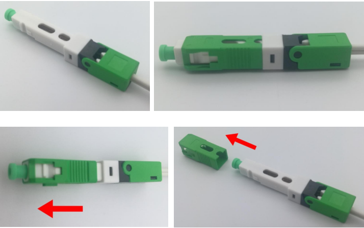 IP68 Mini SC Waterproof Connector Fiber Optic Reinforced Connector Kit for Huawei