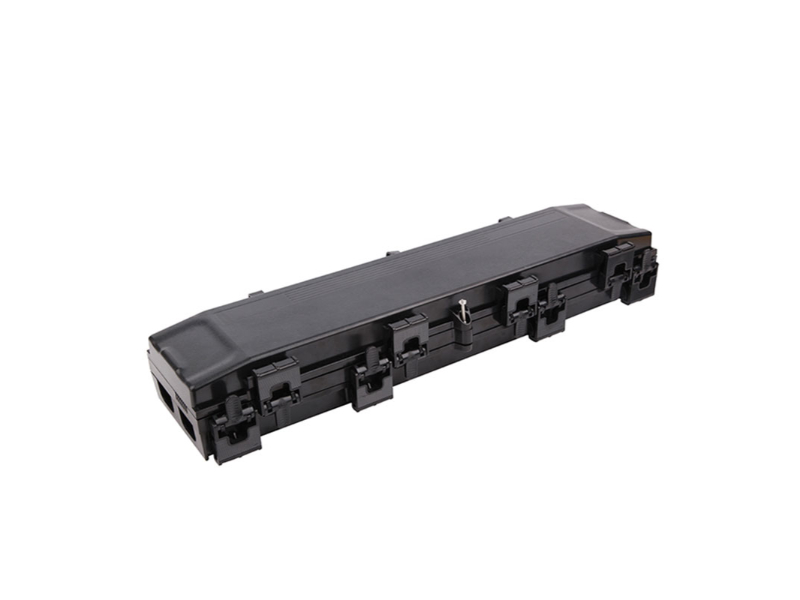 FTTH 4 in 4 out 16 core Horizontal fiber optic joint splice closure with 16 ports In-line splice enclosure
