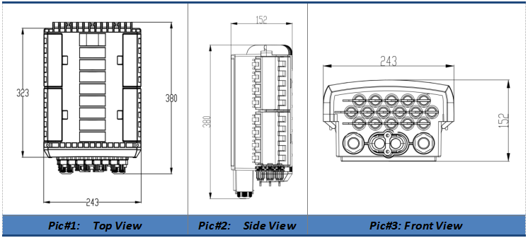 Box Ftth Port Cable Fibre Optic Outdoor Fiber Optic Cable Termination Box Ftth 16 Port With Gpon Splitter