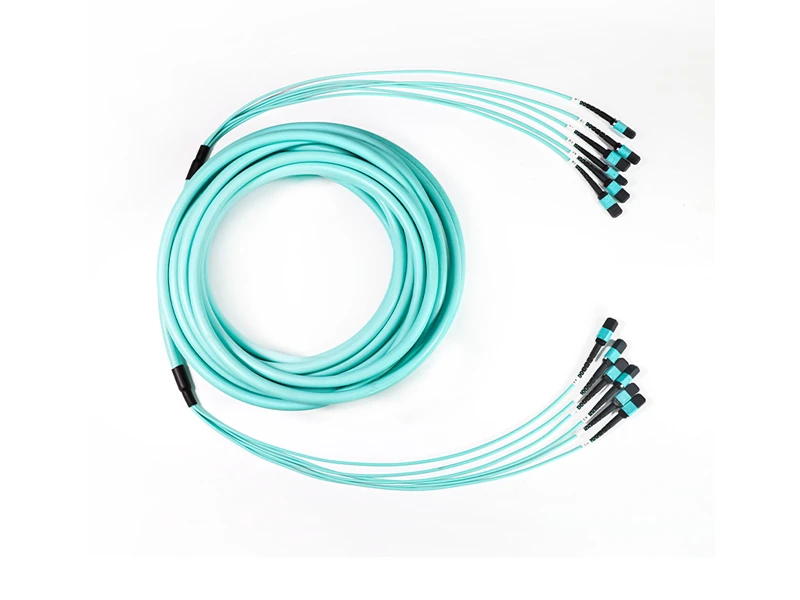 6-12 MPO MTP OM3  72 cores Trunk fiber optic patch cord