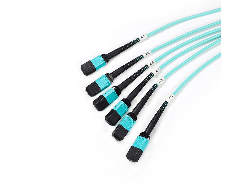 6-12 MPO MTP OM3  72 cores Trunk fiber optic patch cord