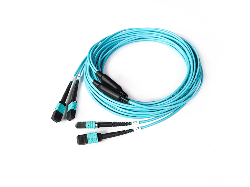 2-12 MPO MTP OM3  24 core 3.0mm Trunk fiber optic patch cord