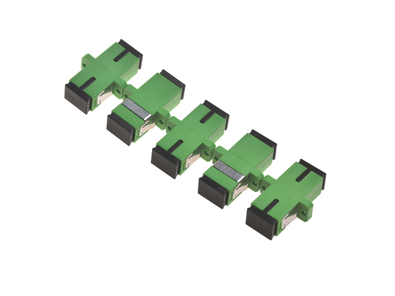 FTTH SC APC Fiber Optic Single Mode Simplex Adapter