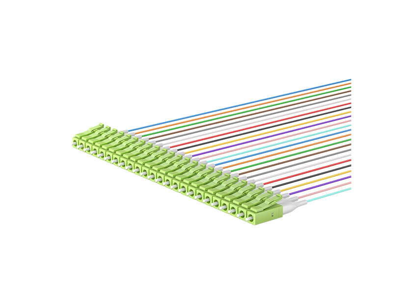MPO/APC (Male) to LC/UPC OM5 12 Cores MPO/MTP Fan out 0.9mm Patch Cords