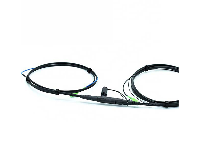 H SCAPC Connector In line Receptacle Optitap Female to SCAPC with 4.5*8.1mm Flat Cable