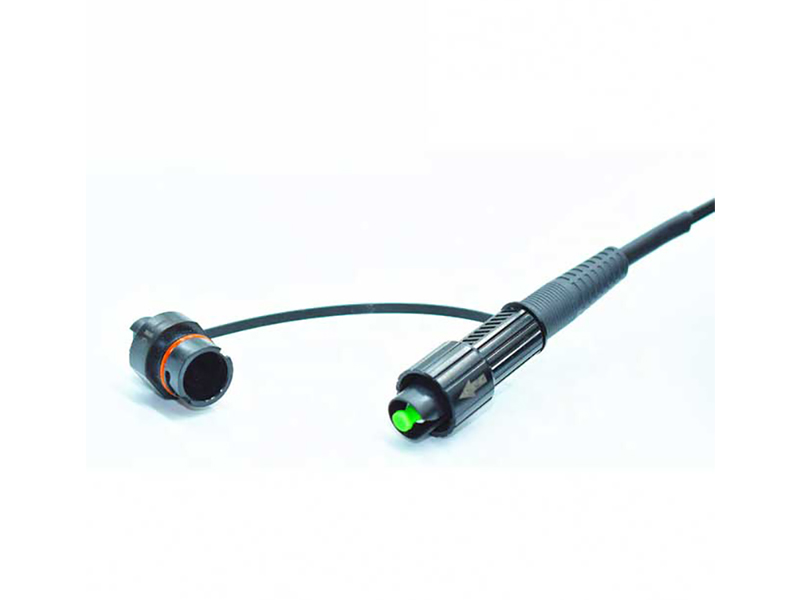 Mini SCAPC Waterproof to Hardened SCAPC Fiber Optic Patchcord  For FTTH