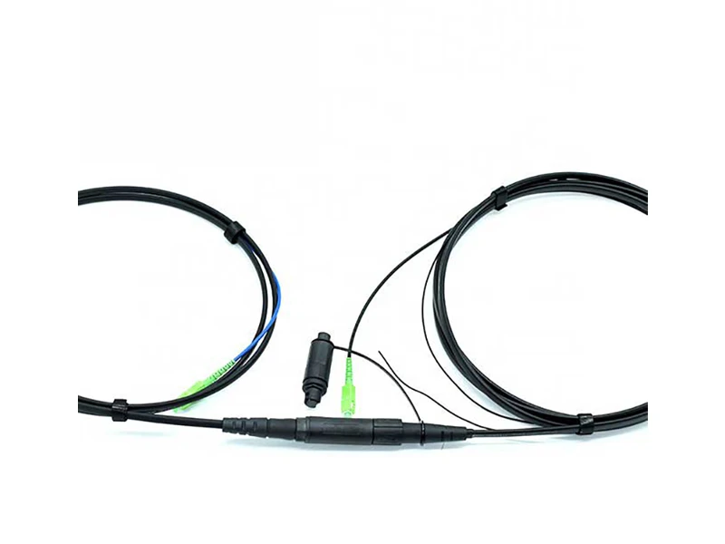 H SCAPC Connector In line Receptacle Optitap Female to SCAPC with 4.5*8.1mm Flat Cable