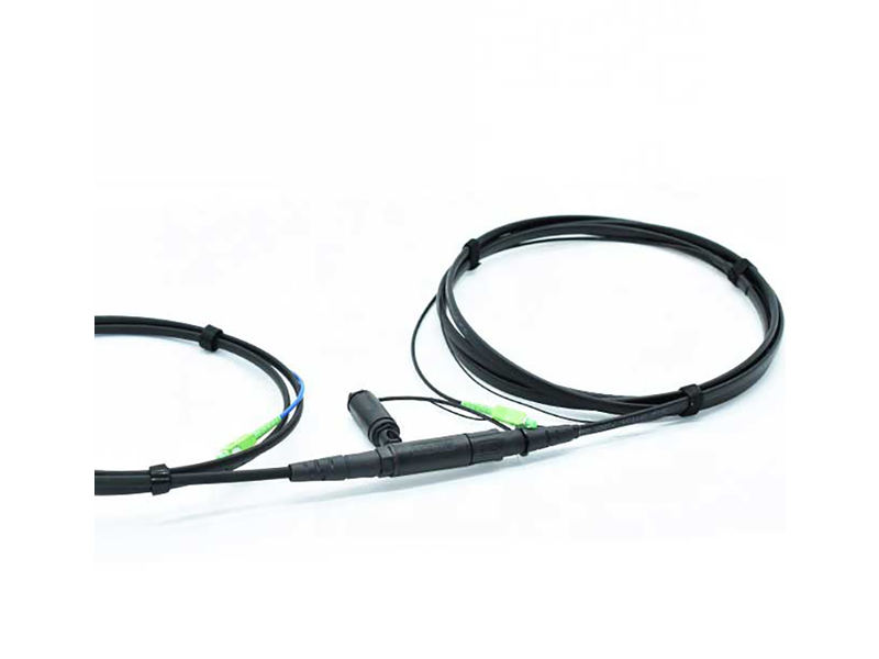 H SCAPC Connector In line Receptacle Optitap Female to SCAPC with 4.5*8.1mm Flat Cable