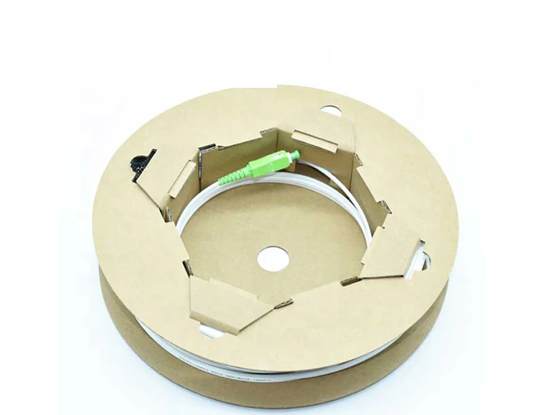 Easy Cabling Packaged Paper Plate SM 1core SCAPC SCAPC For FTTH FTTH Drop Cable Patchcord
