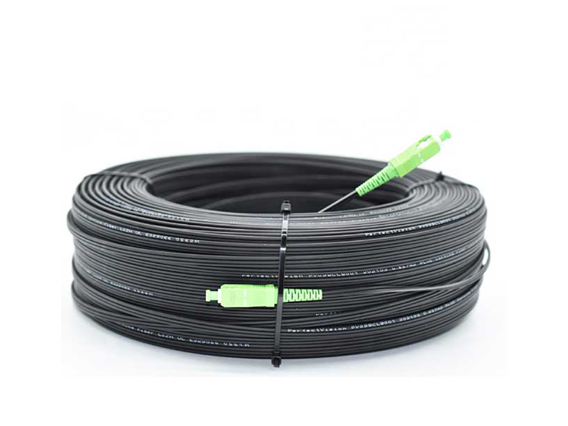 GJYXFCH GJYXCH SM 1core SCAPC SCAPC G657A2 FRP LSZH 200M Outdoor FTTH Drop Cable Patchcord