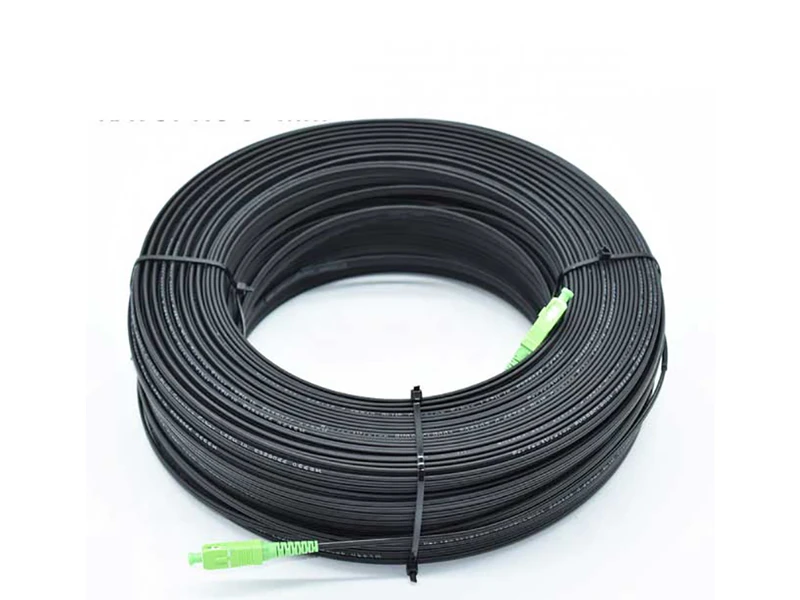 GJYXFCH GJYXCH SM 1core SCAPC SCAPC G657A2 FRP LSZH 200M Outdoor FTTH Drop Cable Patchcord