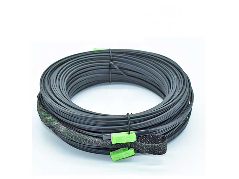 SM 2cores SCAPC SCAPC G657B3 KFRP LSZH Black with Pulling Sock 30M FTTH Drop Cable Patchcord
