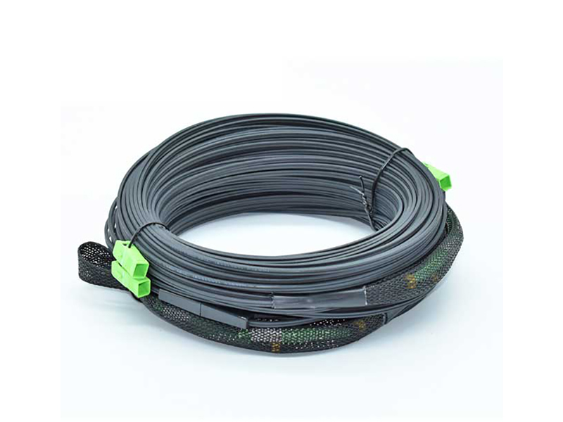 SM 2cores SCAPC SCAPC G657B3 KFRP LSZH Black with Pulling Sock 30M FTTH Drop Cable Patchcord