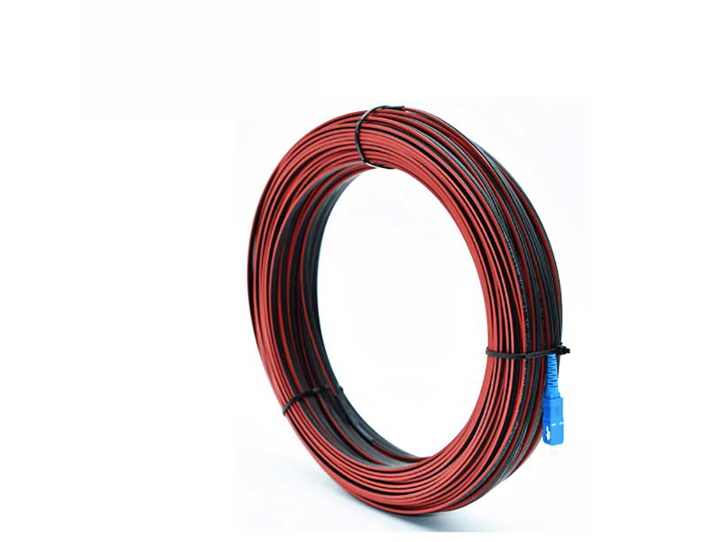 PLDT Fiber Optic Drop Cable Patchcord 1Core G657A Red Stripe Messenger Wire for FTTH FTTB Network Factory Price