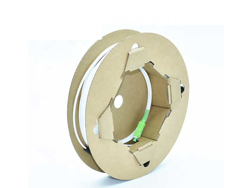 Easy Cabling Packaged Paper Plate SM 1core SCAPC SCAPC For FTTH FTTH Drop Cable Patchcord