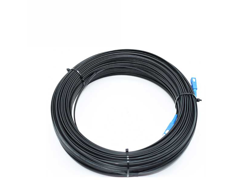 PLDT Fiber Optic Drop Cable Patchcord 1Core G657A Red Stripe Messenger Wire for FTTH FTTB Network Factory Price