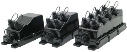 8 Port Multiport Service Terminal with Pre Terminated 8 Fiber Feeder Cable, Locatable or Dielectric, 50 to 2000 Feet Available