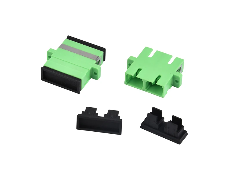 FTTH SC APC DX Fiber Optic Singlemode Duplex Adapter