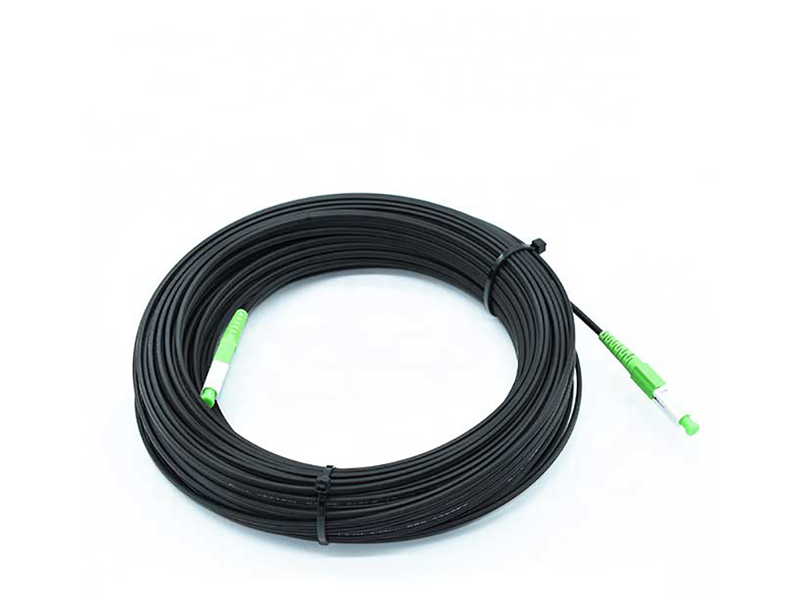 SM 1core SCAPC SCAPC G657B3 KFRP LSZH Black with Pulling Sock FTTH Drop Cable Patchcord