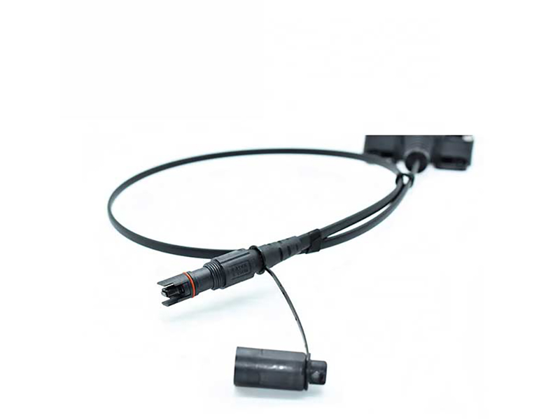 4 Port Multiport Service Terminal with Pre Terminated 4 Fiber Feeder Cable, Locatable or Dielectric, 50 to 2000 Feet Available