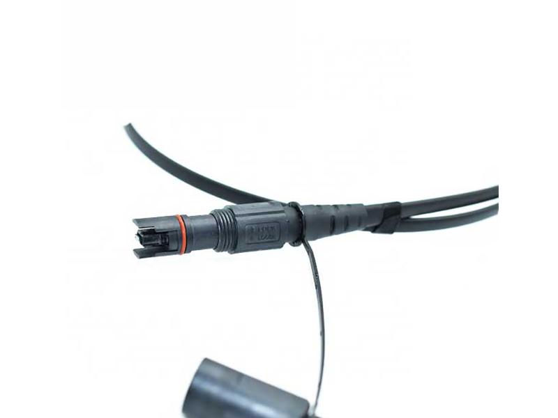 4 Port Multiport Service Terminal with Pre Terminated 4 Fiber Feeder Cable, Locatable or Dielectric, 50 to 2000 Feet Available