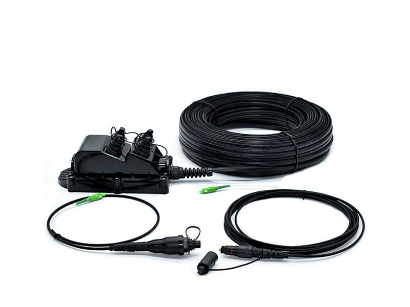 Fiber MST Terminal 4-Port with Built-In PLC Splitter, Stubless Tail-Free
