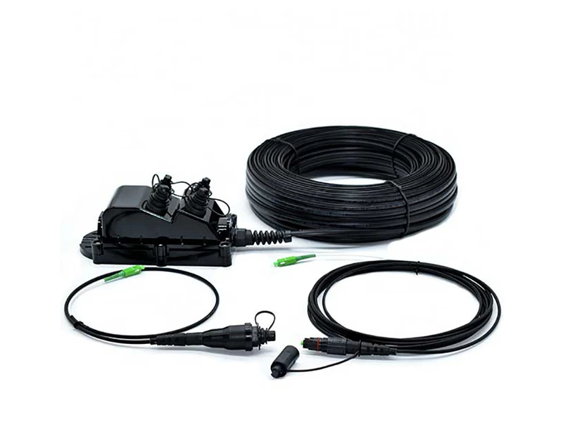 Fiber MST Terminal 4-Port with Built-In PLC Splitter, Stubless Tail-Free