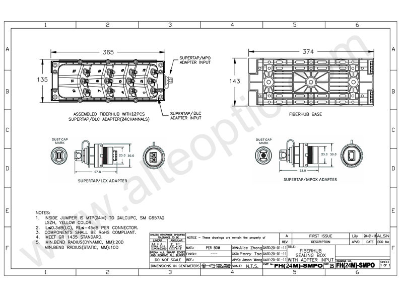 Outdoor IP68 Waterproof Multi Service Terminal FTTH Fiber Optical Pre-terminated 2 4 6 8 12 Ports Fiber Access Terminal Box FAT