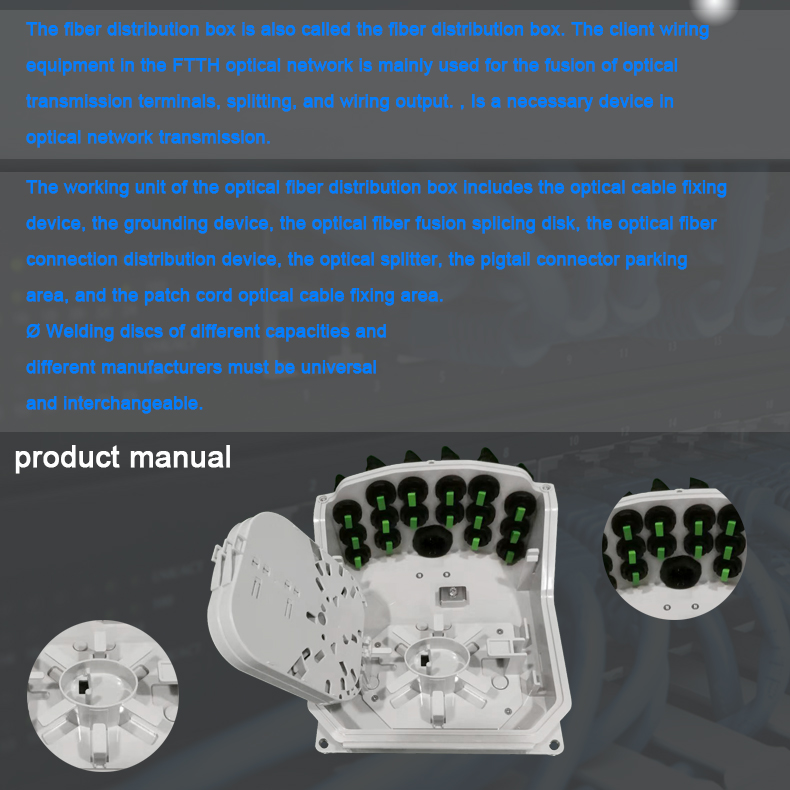 New FTTH Outdoor waterproof 16port fiber Huawei Type Fiber Optic FTTA NAP Box Distribution Box