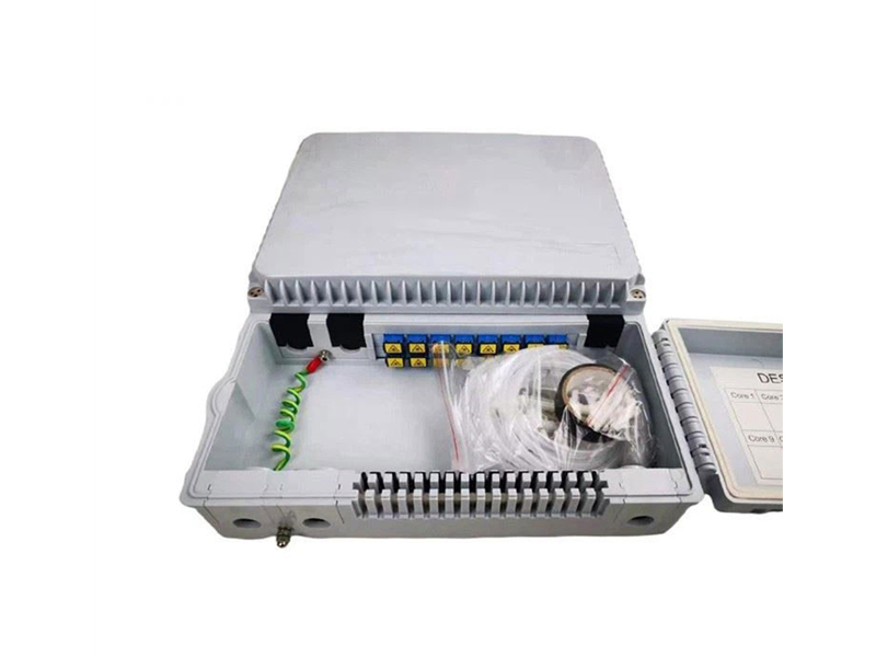 16 CORES Indonesia Style Solid NAP BOX fiber splice closure 2 doors 1*8 PLC IP65 Fiber Optic Distribution Box ODP