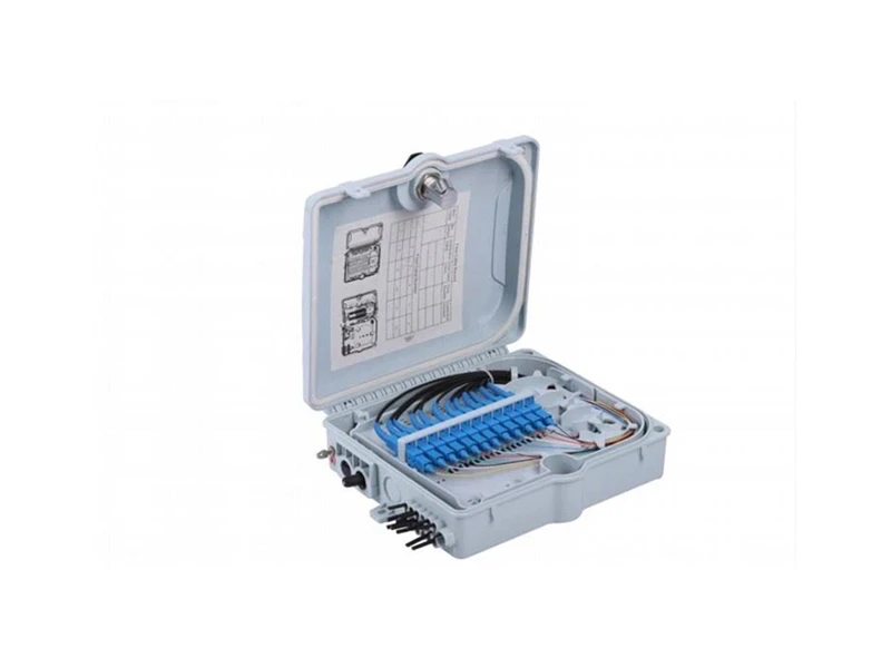 FTB-12B-1 FTTH Outdoor 12 Core/Port IP65 Fiber Optic Distribution Box ABS Waterproof
