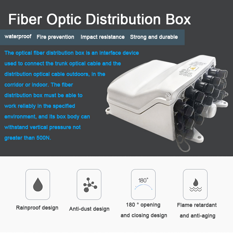New FTTH Outdoor waterproof 16port fiber Huawei Type Fiber Optic FTTA NAP Box Distribution Box