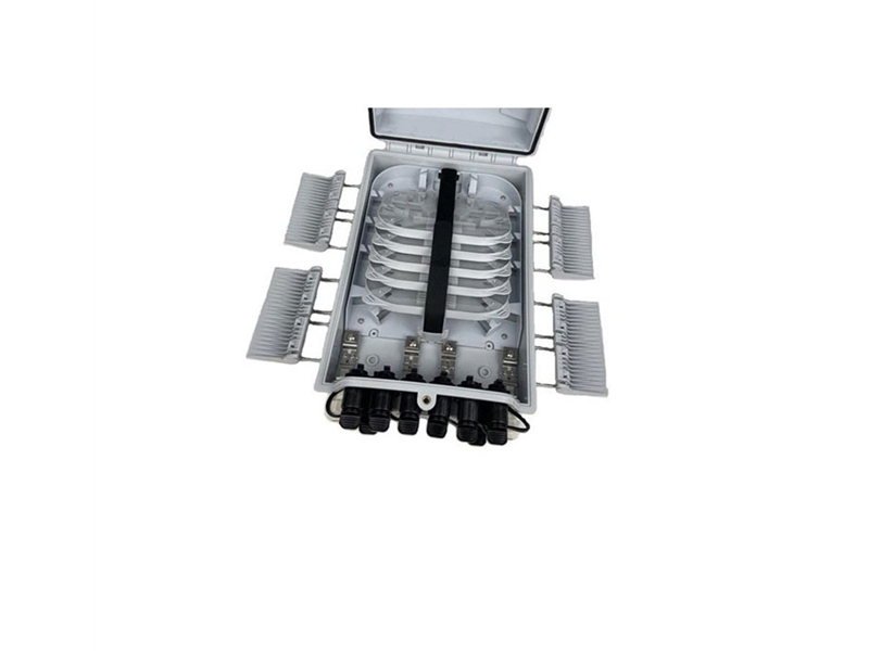 FTB-AT08Q-1 Outdoor 8 Cores FTTH Fiber Optic Splitters Pre-Connectorized Optical Terminal Network Equipment Fiber Optic Distribution Box