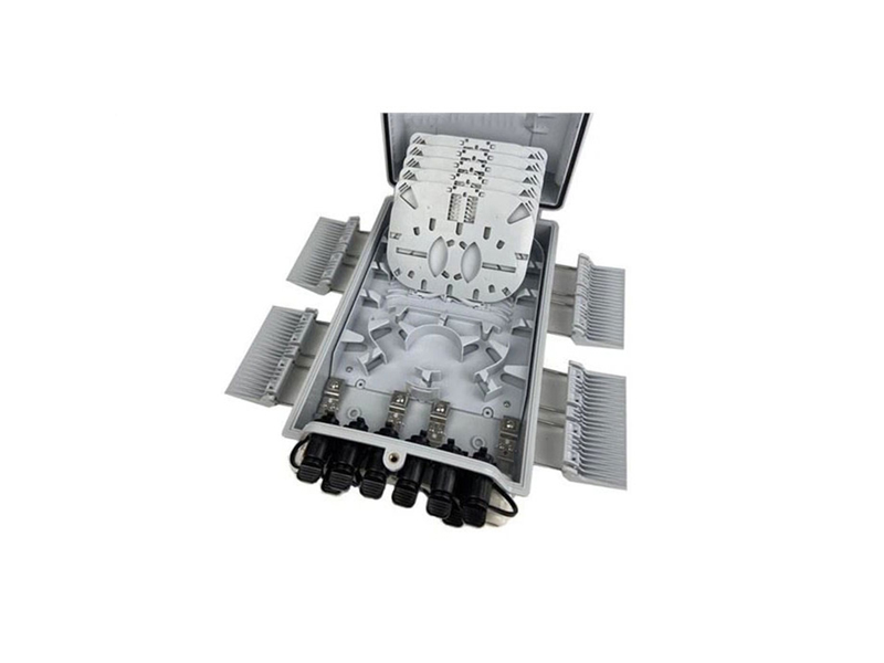 FTB-AT08Q-1 Outdoor 8 Cores FTTH Fiber Optic Splitters Pre-Connectorized Optical Terminal Network Equipment Fiber Optic Distribution Box