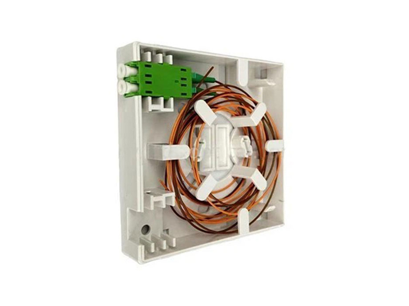 FTTH 86 type indoor optic fiber terminal wall box optical subscriber outlet mini socket faceplate