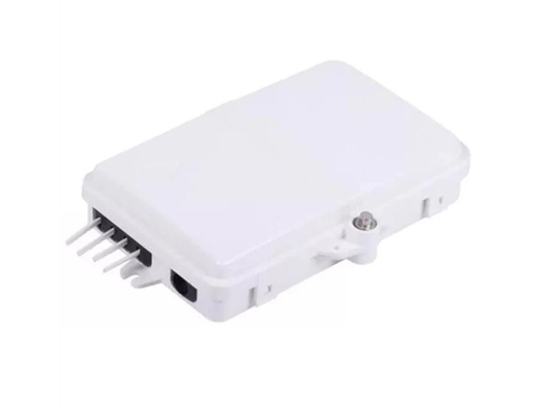 FTTH 4-Core FTB-AT04A-1 Fiber Optic Box PC+ABS Material Access Terminal Box for Fiber Optic Connectors