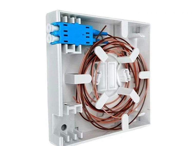 FTTH 86 type indoor optic fiber terminal wall box optical subscriber outlet mini socket faceplate