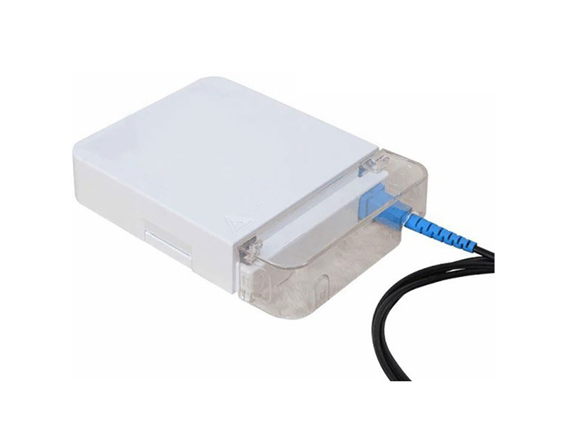 FTTH 1 port mini indoor fiber optical distribution faceplate box