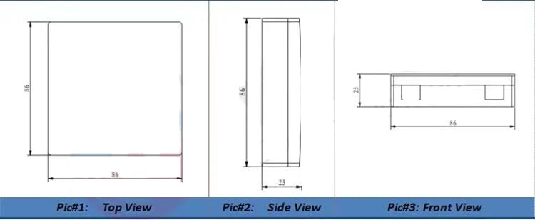 FTTH 86 type indoor optic fiber terminal wall box optical subscriber outlet mini socket faceplate