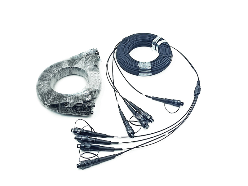 4 cores 2.0*5.0mm aerial patch cords with huawei mini sc waterproff connector