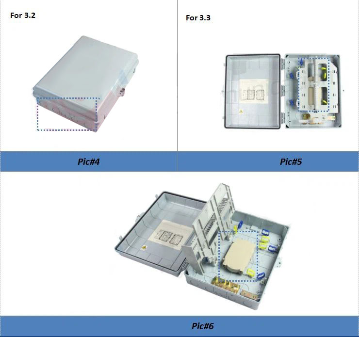 Outdoor Fiber access splitter termination box 48 core splice junction box for FTTX communication network