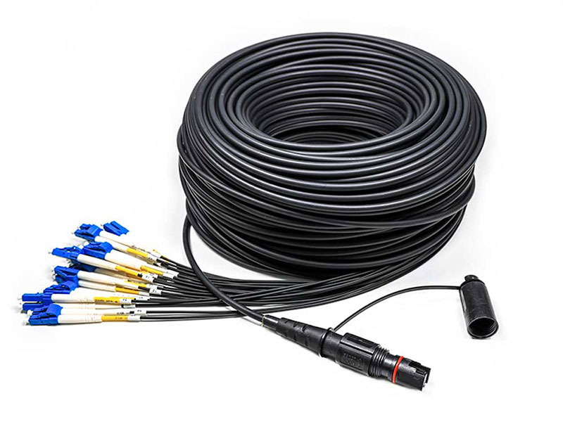 2 Cores optitap LSZH DLC Optical Cable Assembly Outdoor 4.8m Drop cable patch cords for optitap RRU