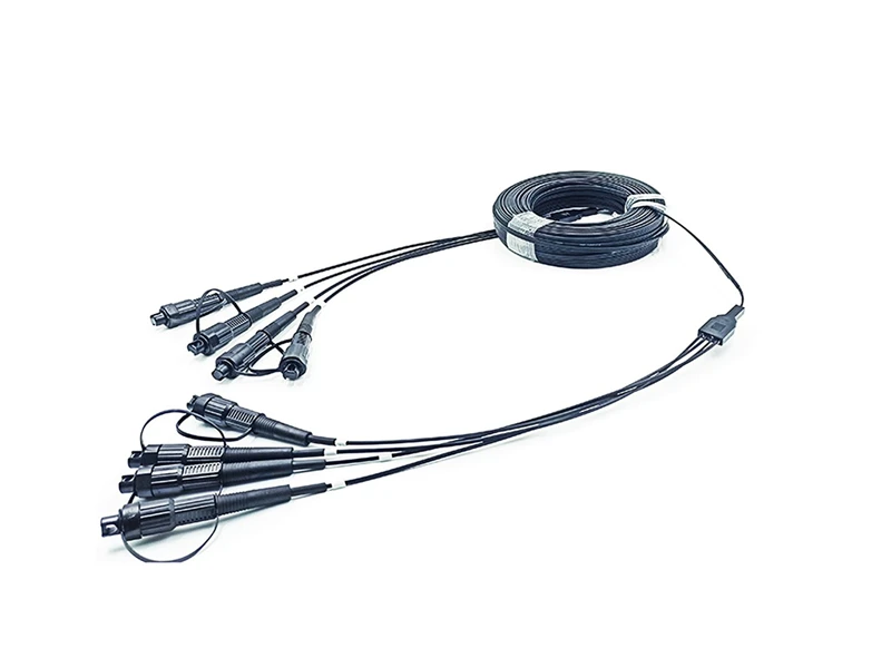 4 cores 2.0*5.0mm aerial patch cords with huawei mini sc waterproff connector