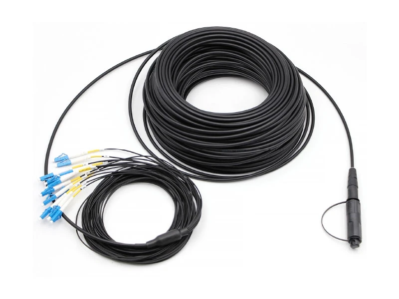 2 Cores optitap LSZH DLC Optical Cable Assembly Outdoor 4.8m Drop cable patch cords for optitap RRU