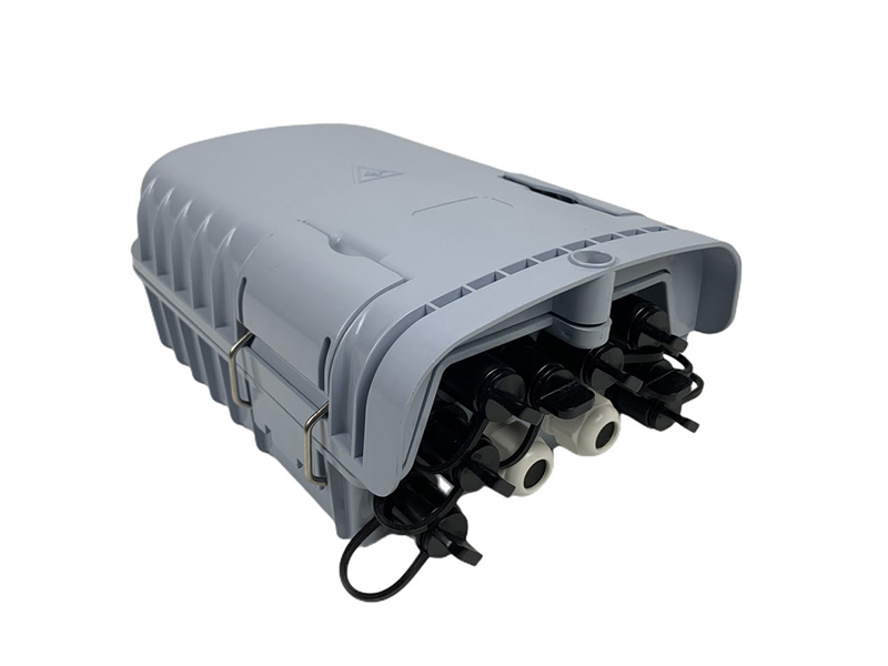 FTTH fiber optic distribution box 2 inlet 8 outlet outdoor fiber optic box factory out 16 Cores waterproof box