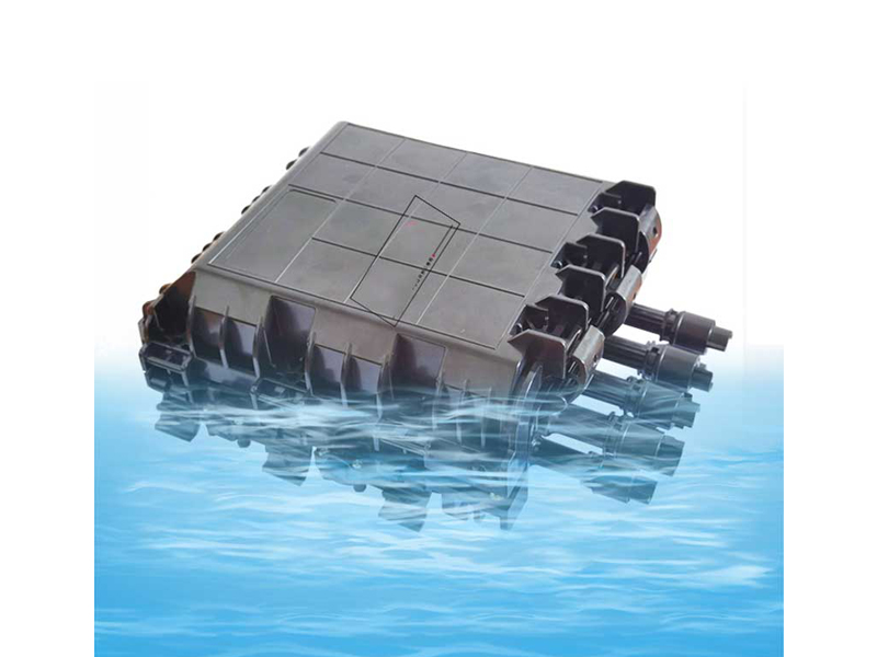 2 inlet,2 outlet + 8 fast Connector Exit Ports, 36F, 1:8 Splitter Holder, In-line, Horizontal Optic Joints Enclosure