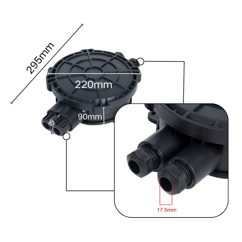 36 Core IP68 Outdoor Fiber Optical Pedestal Plastic ODP Optical Distribution Point Underground FTTH Fiber Optic Splice Closure