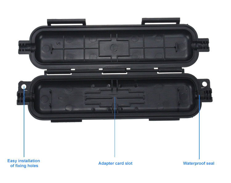 FTTH Outdoor Waterproof Fiber Optic Protection Box for Drop Cable Splicing